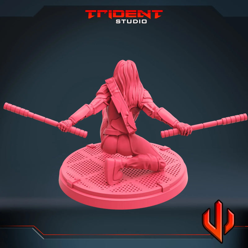 Mockingbird Marvel MCP-compatible 40mm resin proxy miniature by Trident Miniatures - product image 3