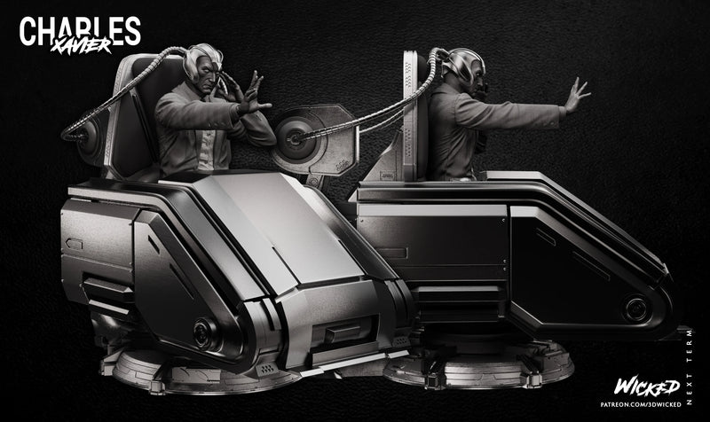 Charles Xavier Sculpture resin statue kit view 3