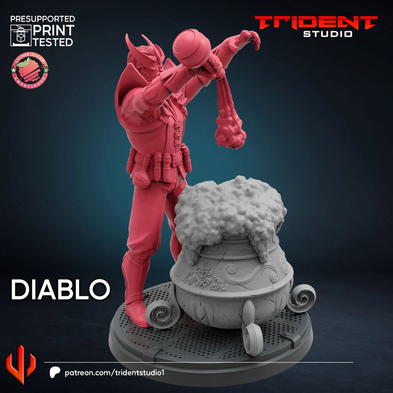 Diablo Marvel MCP-compatible 40mm resin proxy miniature by Trident Miniatures - product image 3