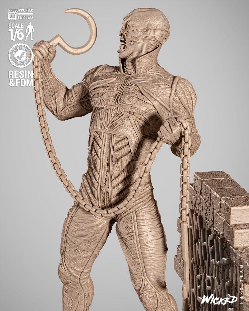 Chatterer Sculpture resin statue kit view 3