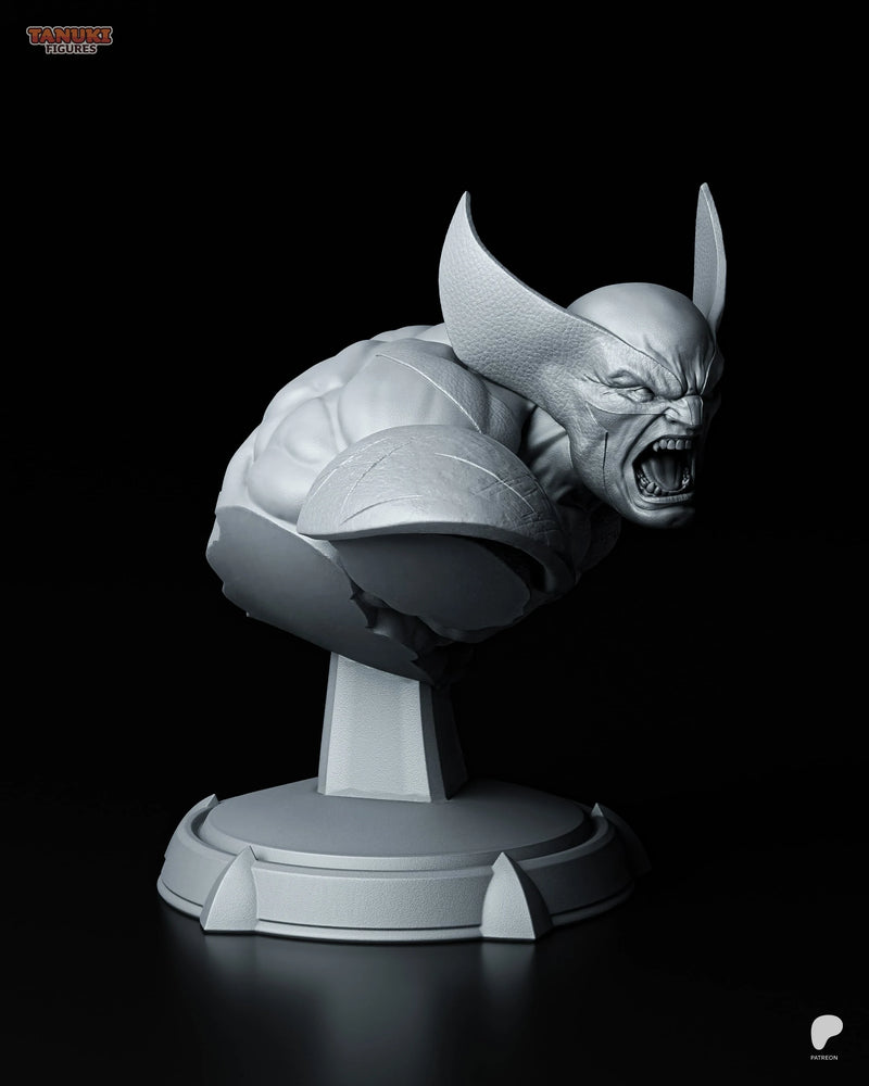 Wolverine Resin Statue & Bust - Bust view 3