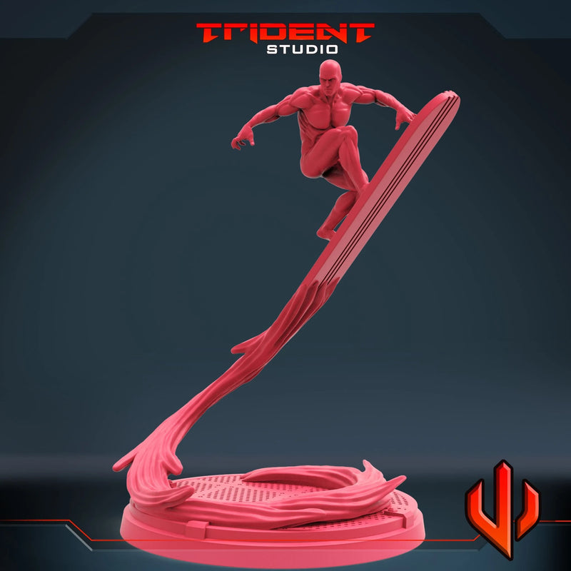 Silver Surfer Marvel MCP-compatible 40mm resin proxy miniature by Trident Miniatures - product image 3