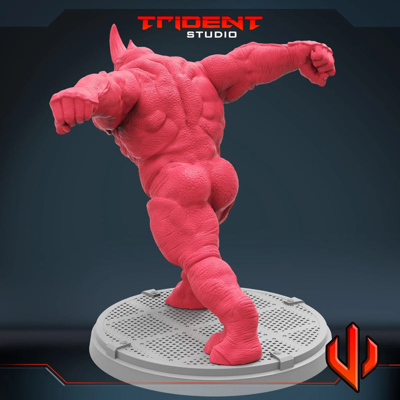 Rhino Marvel MCP-compatible 40mm resin proxy miniature by Trident Miniatures - product image 3