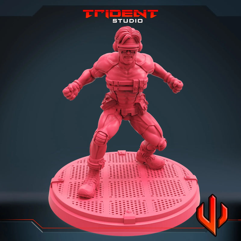 Cyclops - Sculpt A Marvel MCP-compatible 40mm resin proxy miniature by Trident Miniatures - product image 3