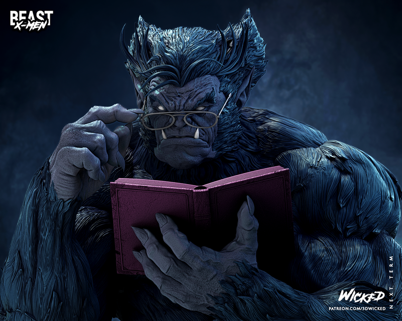 Beast Bust resin bust kit view 3