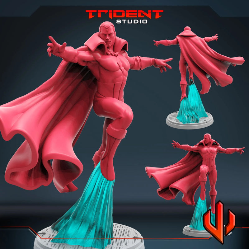 Vision Marvel MCP-compatible 40mm resin proxy miniature by Trident Miniatures - product image 3