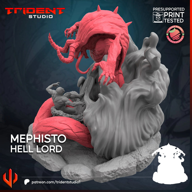 Mephisto Hell Lord Marvel MCP-compatible 40mm resin proxy miniature by Trident Miniatures - product image 3