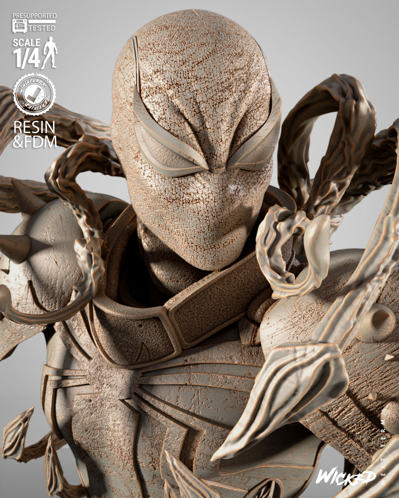 Agent Venom Portrait Bust resin bust kit view 3