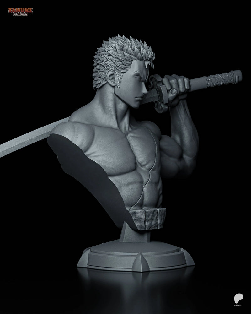 Zoro Resin Statue & Bust - Bust view 3
