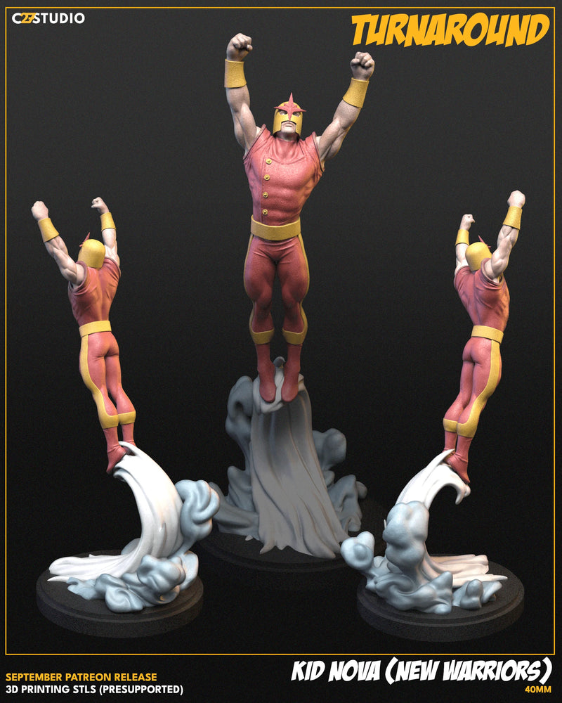 Kid Nova Marvel MCP-compatible resin miniature by C27 Studios - product image 3