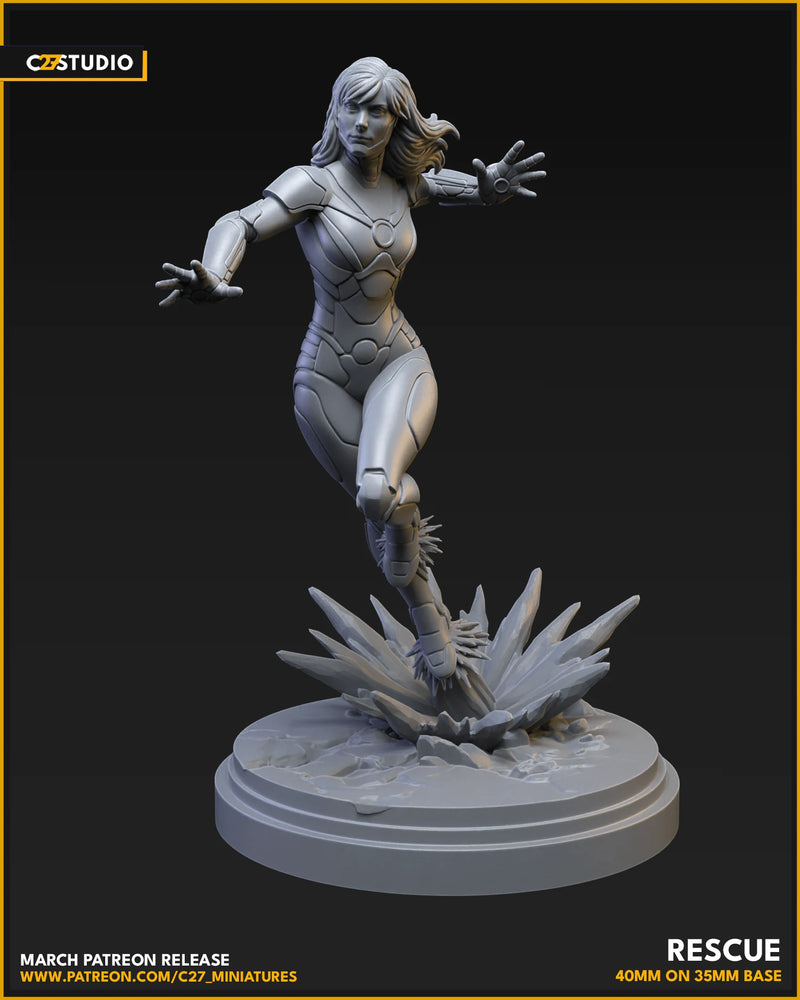Rescue Marvel MCP-compatible resin miniature by C27 Studios - product image 3