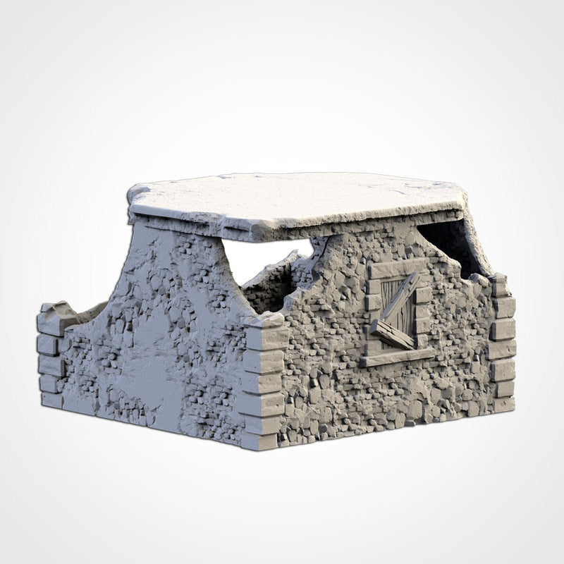 Abandoned Town 3D printed terrain view 3