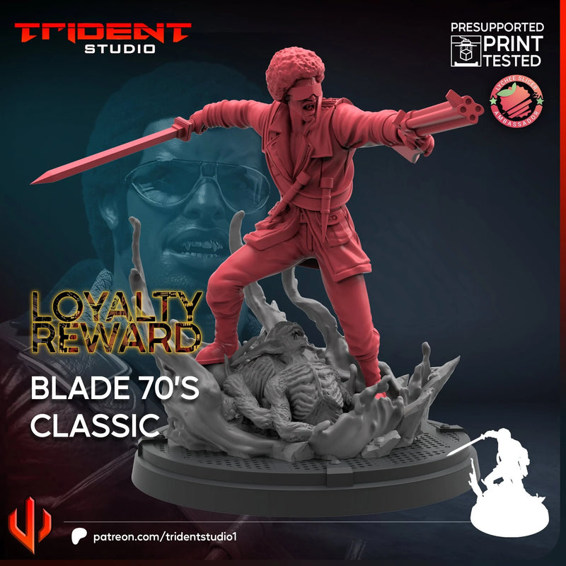 Blade 70s Classic Marvel MCP-compatible 40mm resin proxy miniature by Trident Miniatures - product image 3
