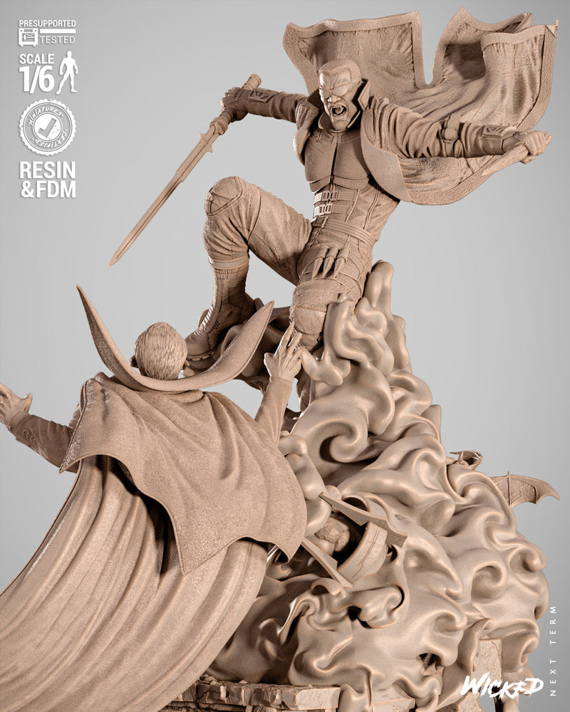 Blade VS Dracula Diorama resin diorama kit view 3