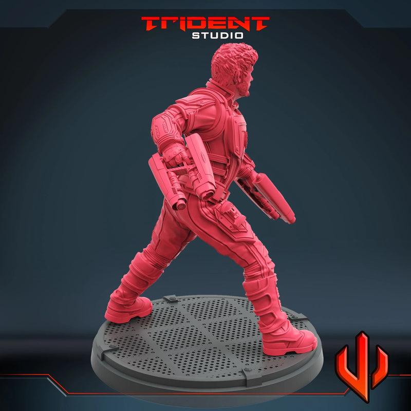Starlord - Sculpt A Marvel MCP-compatible 40mm resin proxy miniature by Trident Miniatures - product image 3