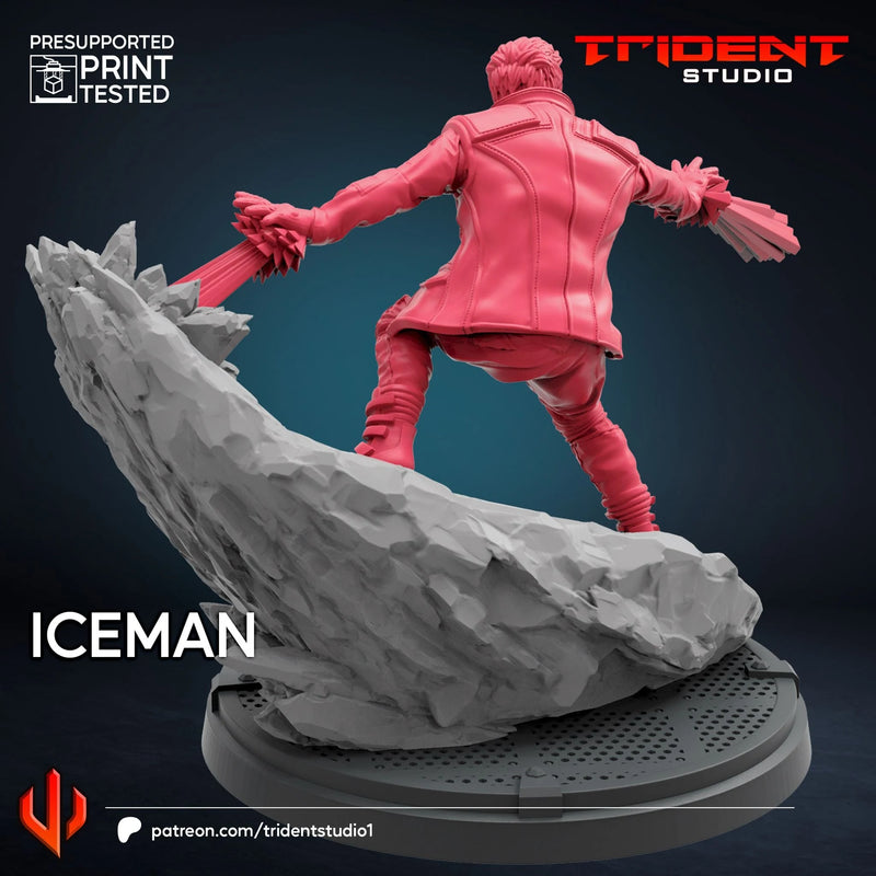 Iceman X-Men Days Of Future Past Marvel MCP-compatible 40mm resin proxy miniature by Trident Miniatures - product image 3