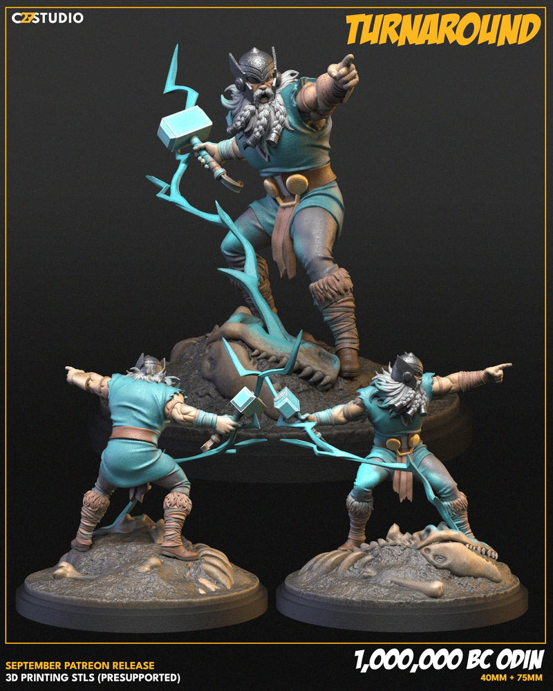 Odin (1 Mil BC) Marvel MCP-compatible resin miniature by C27 Studios - product image 3