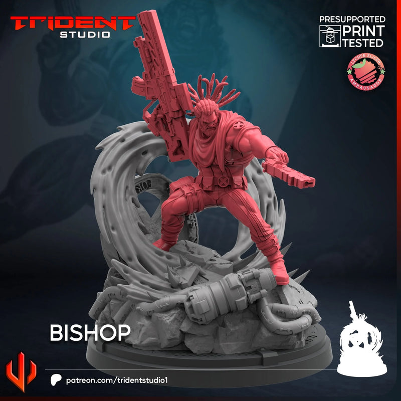 Bishop Marvel MCP-compatible 40mm resin proxy miniature by Trident Miniatures - product image 3