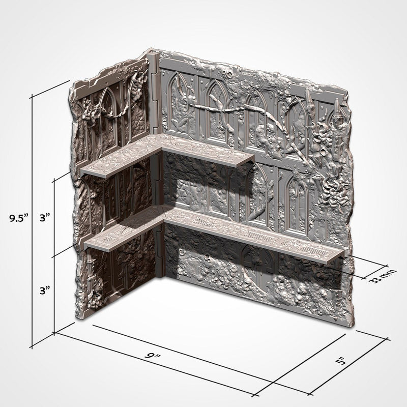 WTC Foldable Nids Set 3D printed terrain view 3