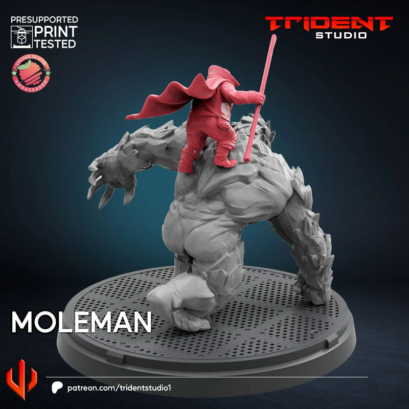 Moleman Marvel MCP-compatible 40mm resin proxy miniature by Trident Miniatures - product image 3