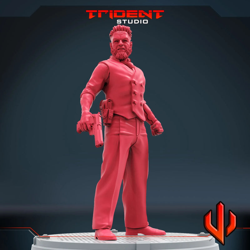 Ulysses Klaue - Sculpt B Marvel MCP-compatible 40mm resin proxy miniature by Trident Miniatures - product image 3