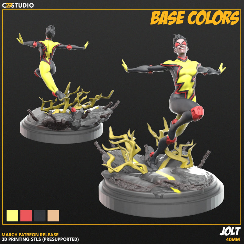 Jolt Marvel MCP-compatible resin miniature by C27 Studios - product image 3