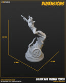 Silver Age Human Torch Marvel MCP-compatible resin miniature by C27 Studios - product image 3