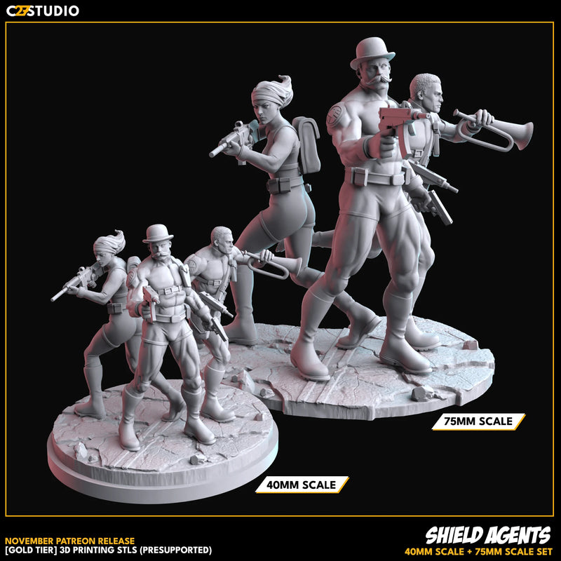 Howling Commandos Marvel MCP-compatible resin miniature by C27 Studios - product image 3