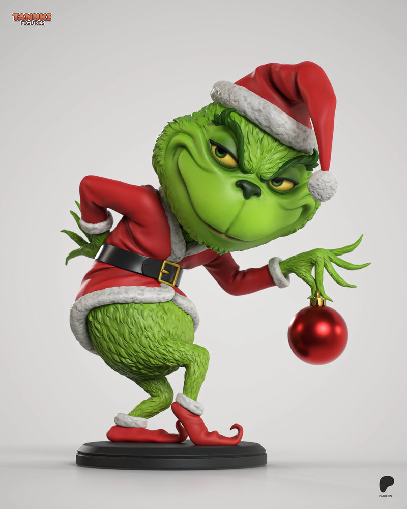 Grinch Chibi Resin Figure - Chibi view 3
