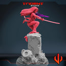 Psylocke - Sculpt B Marvel MCP-compatible 40mm resin proxy miniature by Trident Miniatures - product image 3