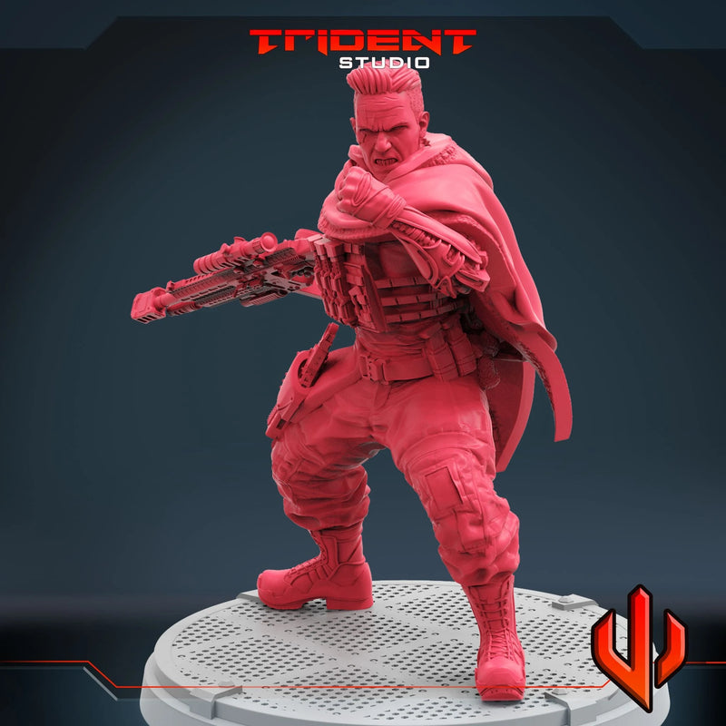 Cable MCU - Sculpt A Marvel MCP-compatible 40mm resin proxy miniature by Trident Miniatures - product image 3