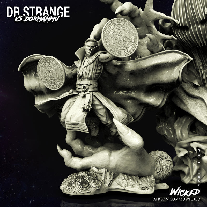 Doctor Strange vs Dormammu Diorama resin diorama kit view 3