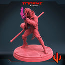 Gambit - Sculpt B Marvel MCP-compatible 40mm resin proxy miniature by Trident Miniatures - product image 3