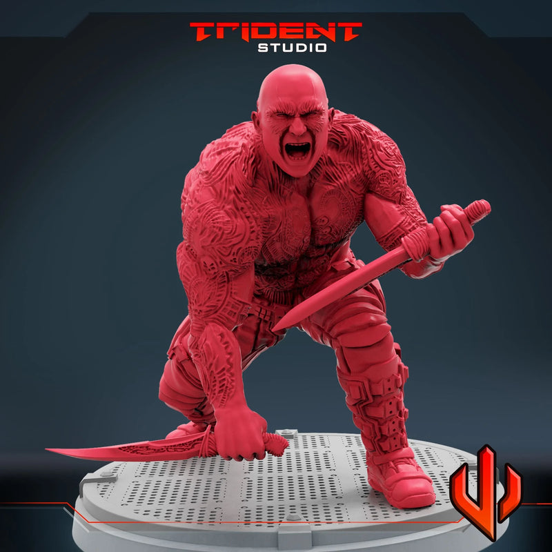 Drax - Sculpt C Marvel MCP-compatible 40mm resin proxy miniature by Trident Miniatures - product image 3