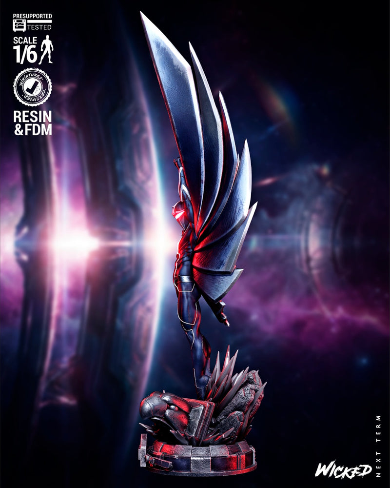 Darkhawk Sculpture resin statue kit view 3