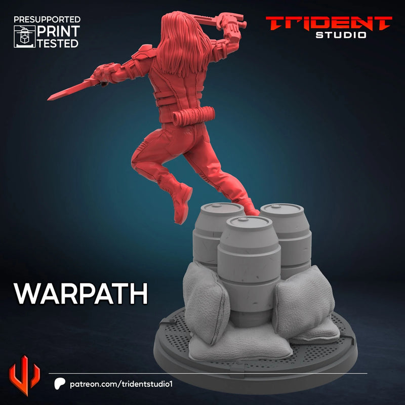 Warpath X-Men Days Of Future Past Marvel MCP-compatible 40mm resin proxy miniature by Trident Miniatures - product image 3