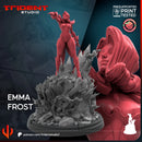Emma Frost Phoenix Rivals Marvel MCP-compatible 40mm resin proxy miniature by Trident Miniatures - product image 3
