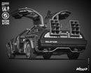 DeLorean Sculpture resin statue kit view 3