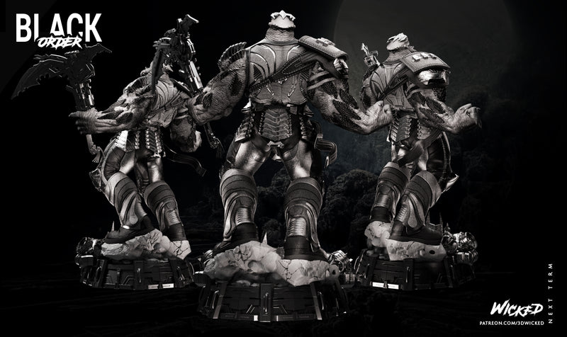 Cull Obsidian Sculpture resin statue kit view 3