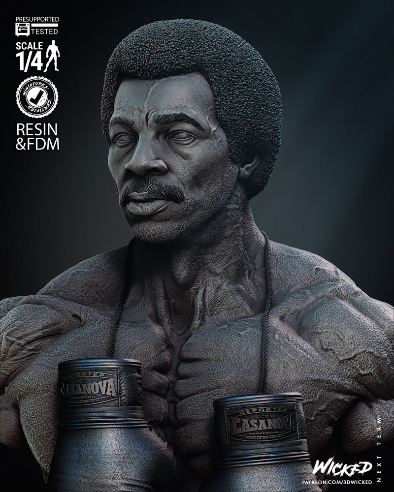 Apollo Creed Portrait Bust resin bust kit view 3