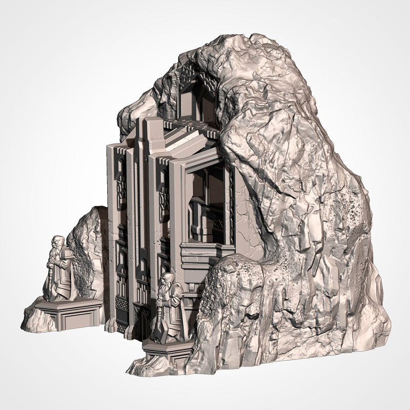 The Isolated Mountain 3D printed terrain view 3