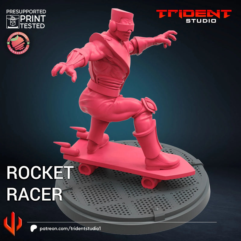 Rocket Racer Marvel MCP-compatible 40mm resin proxy miniature by Trident Miniatures - product image 3