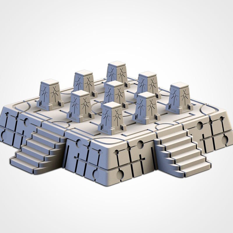 Xeno Pyramids 3D printed terrain view 3