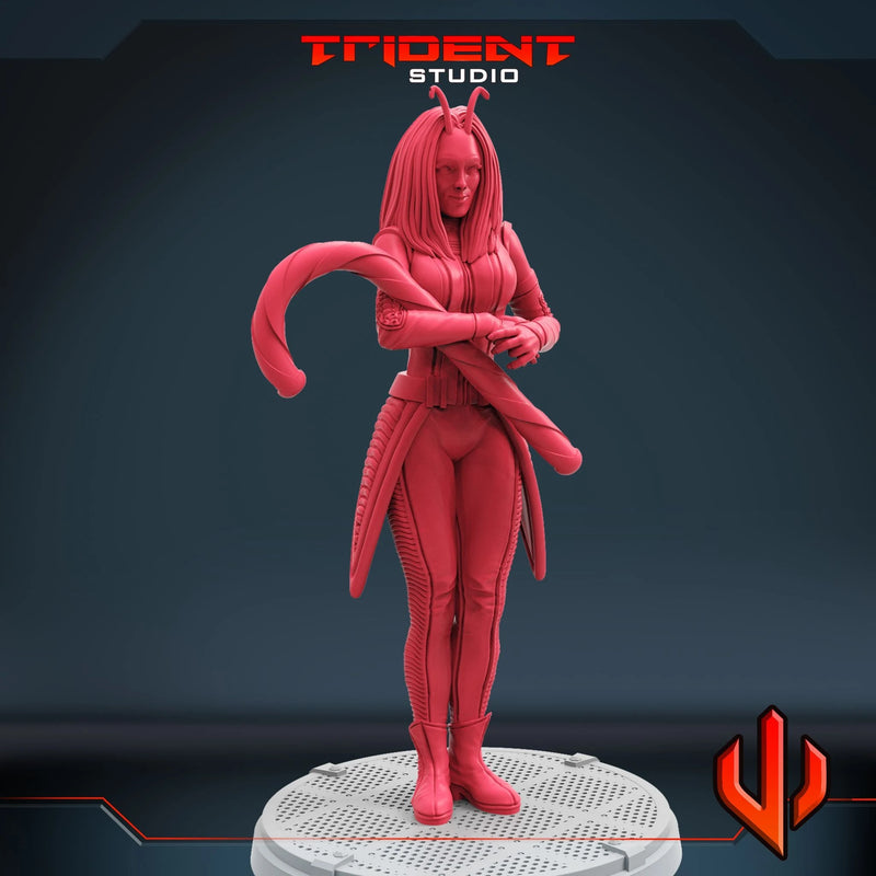 Mantis Christmas Special Marvel MCP-compatible 40mm resin proxy miniature by Trident Miniatures - product image 3