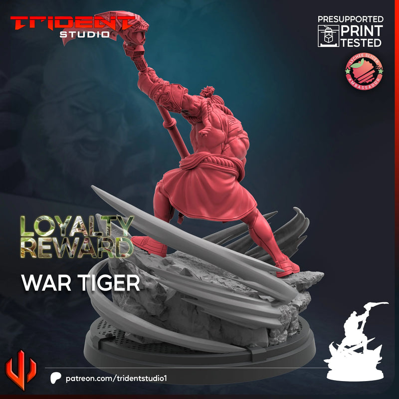 War Tiger Marvel MCP-compatible 40mm resin proxy miniature by Trident Miniatures - product image 3