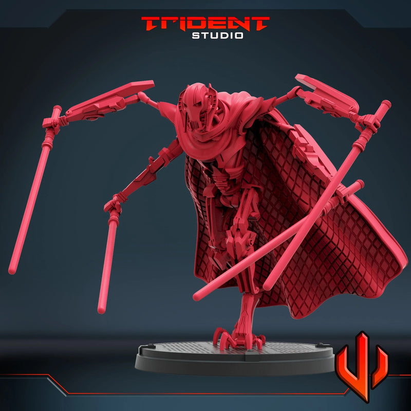 General Grievous - Sculpt A Star Wars MCP-compatible 40mm resin proxy miniature by Trident Miniatures - product image 3