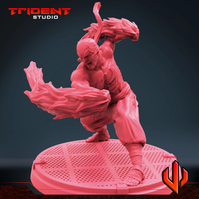 Iron Fist - Sculpt A Marvel MCP-compatible 40mm resin proxy miniature by Trident Miniatures - product image 3