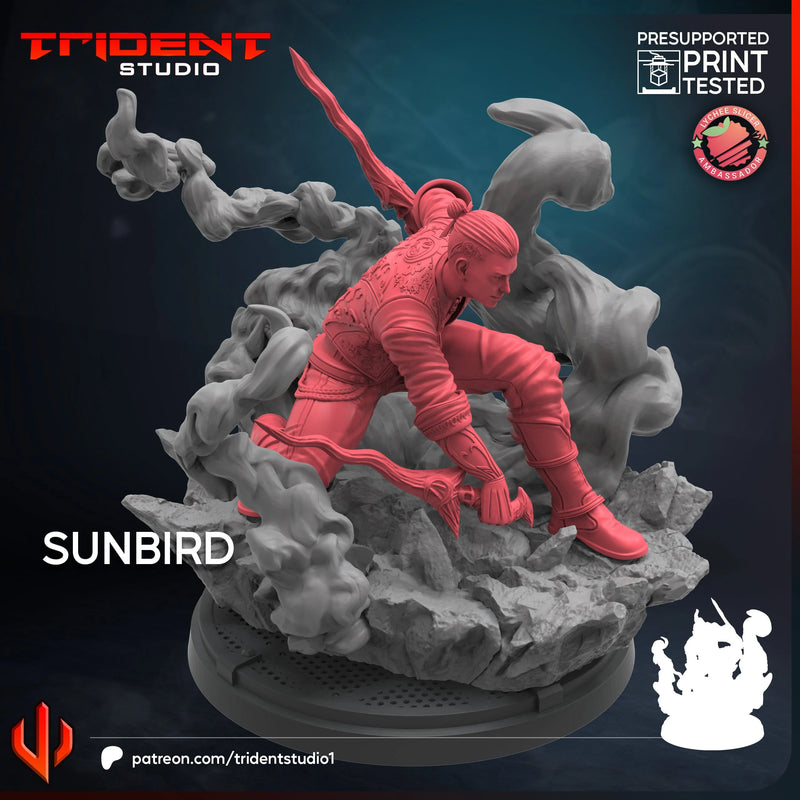 Sunbird Marvel MCP-compatible 40mm resin proxy miniature by Trident Miniatures - product image 3