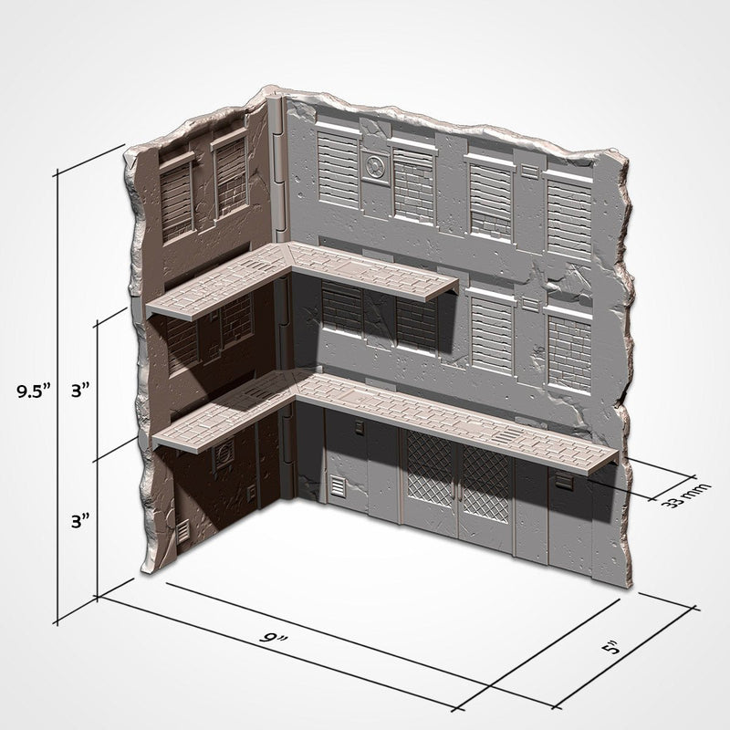 WTC Foldable Sovietic Set 3D printed terrain view 3