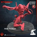 Peni Parker Marvel MCP-compatible 40mm resin proxy miniature by Trident Miniatures - product image 3